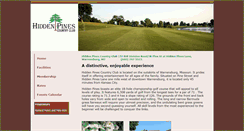 Desktop Screenshot of hiddenpinescc.com